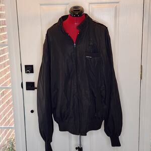 VINTAGE Members Only Jacket XXT Mens Full Zip Windbreaker Bomber 80s RN 28593